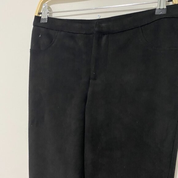 June & Hudson Black Suede Pants Size Small - Picture 4 of 6